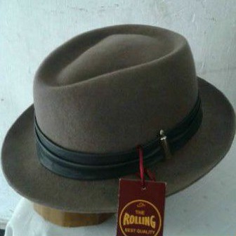 TOPI LAKEN FEDORA STOUT | TOPI FEDORA PRIA| TOPI VINTAGE | FEDORA HAT