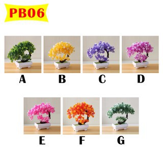DD216 POT BUNGA Dekorasi Ornamen Tanaman HIAS plastik Pohon Bonsai Artificial Flower cantik import