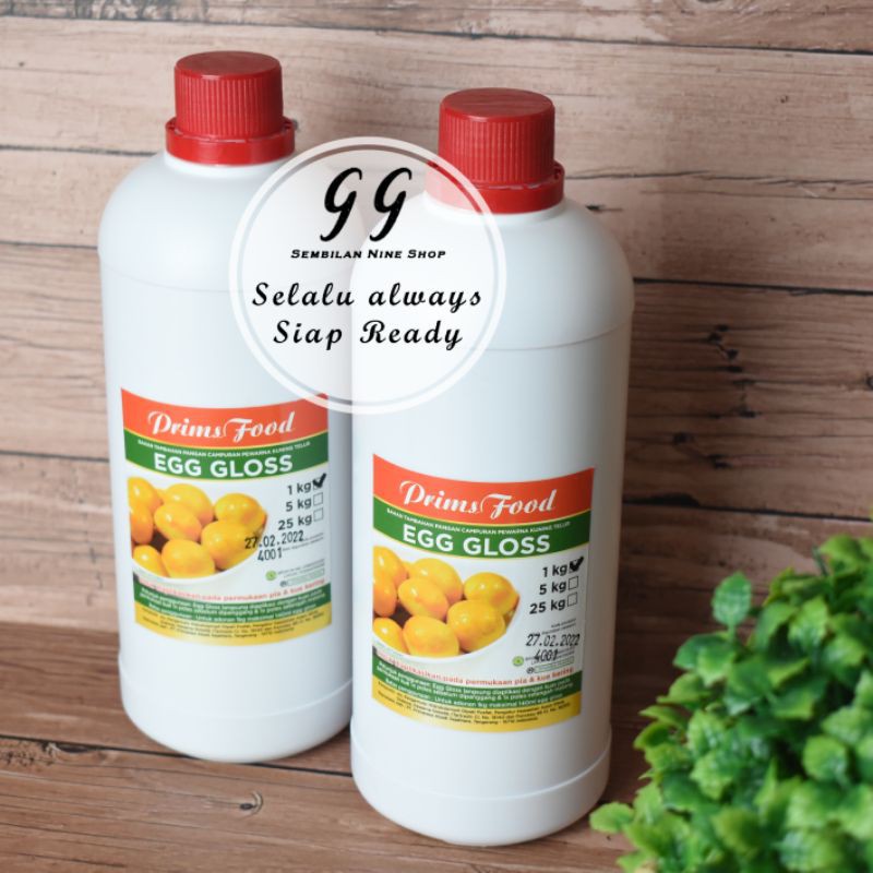 

Prims Food EGG GLOSS 1 KG Pengganti Kuning Telur Pengkilap Kue Kering
