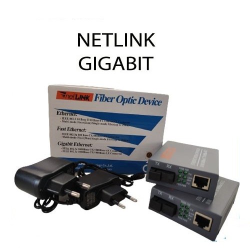 Netlink HTB GS03 HTB-GS03 GS-03 Gigabit Single mode Media Converter