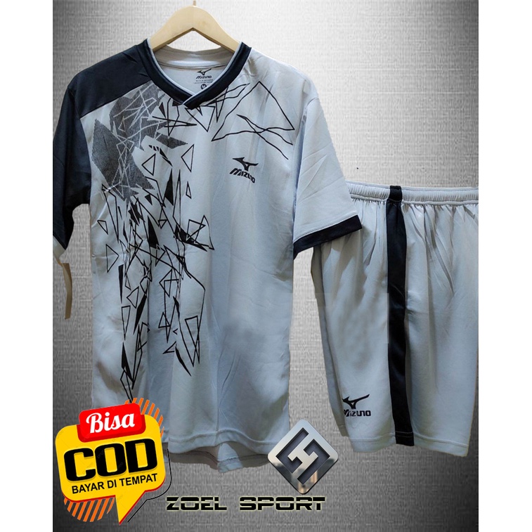 BAJU OLAHRAGASTELAN DEWASA MOTIF KACA KAOS VOLLY KOSTUM BADMINTON BAJU FUTSAL BOLA DAN SEPAKBOLA 1 SET TERKEREN