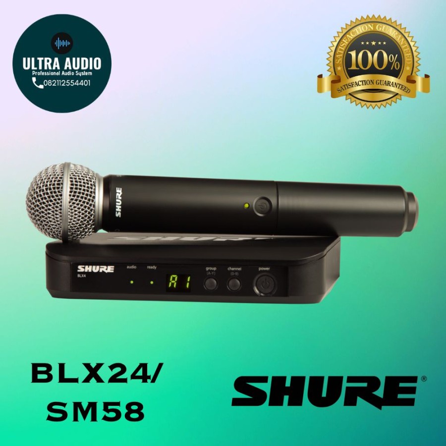Shure BLX24/SM58 / BLX24SM58 / BLX 24 SM 58 Wireless Microphone ORIGINAL