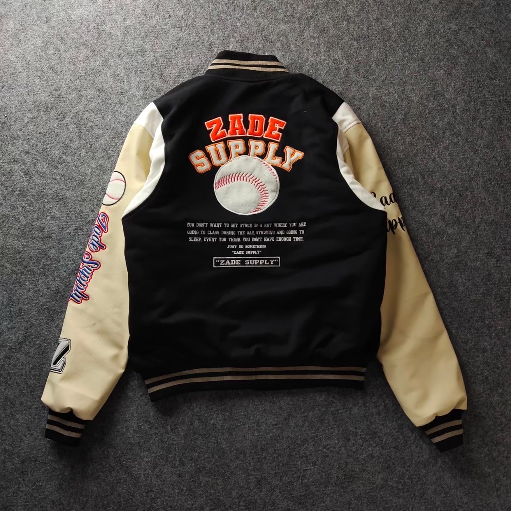 SALVIO HEXIA Original - Jacket Varsity KASTI LEATHER Jaket Versity Pria Wanita Original Jaket Baseba