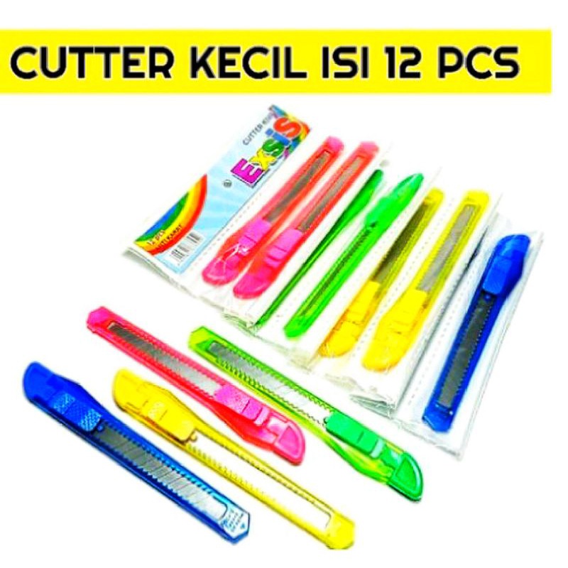 

(12pcs)Cutter transparan kecil/alat potong/cutter transparan