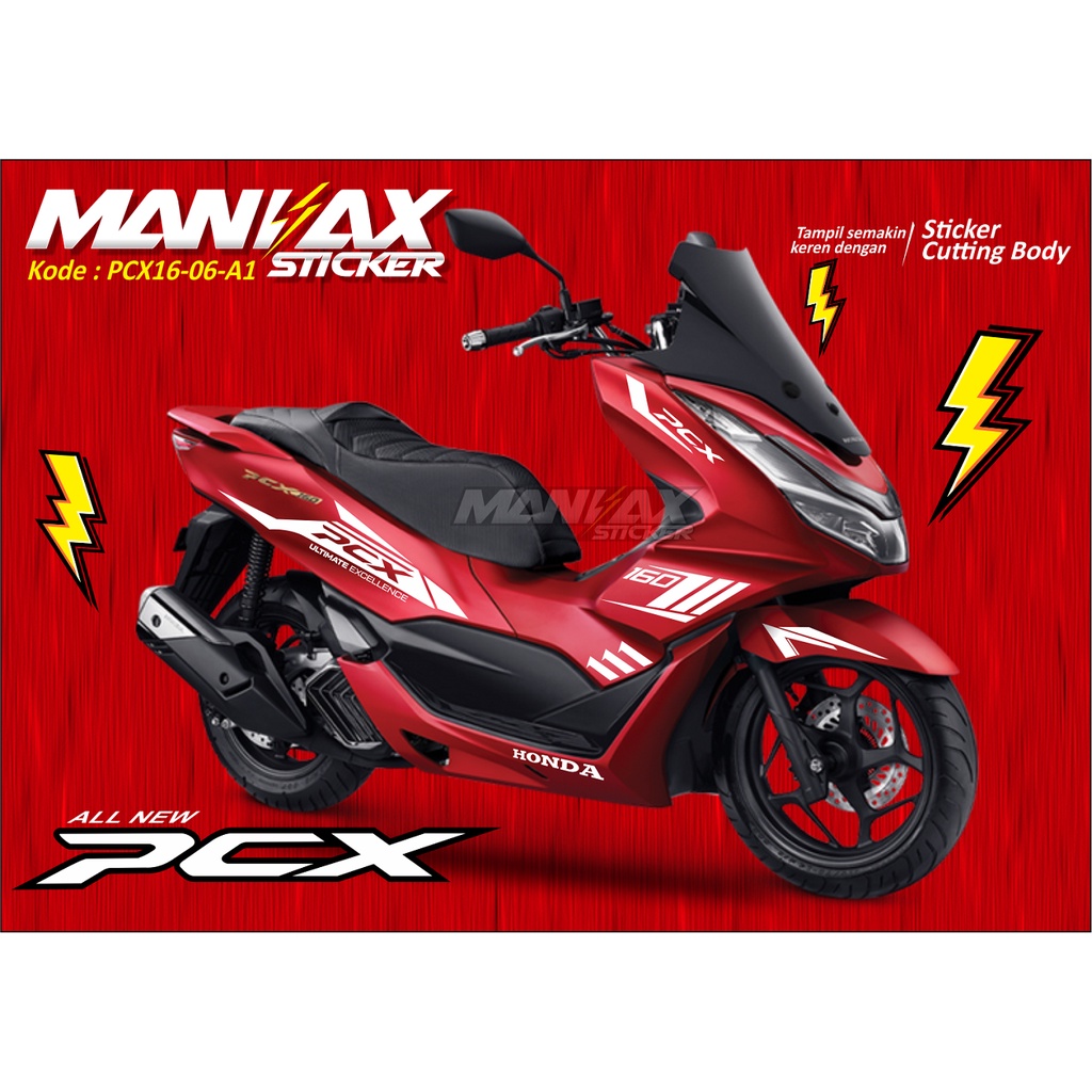Striping sticker lis cutting PCX 160 Stiker cutting PCX 160 - Sticker PCX 160 - PCX16.06