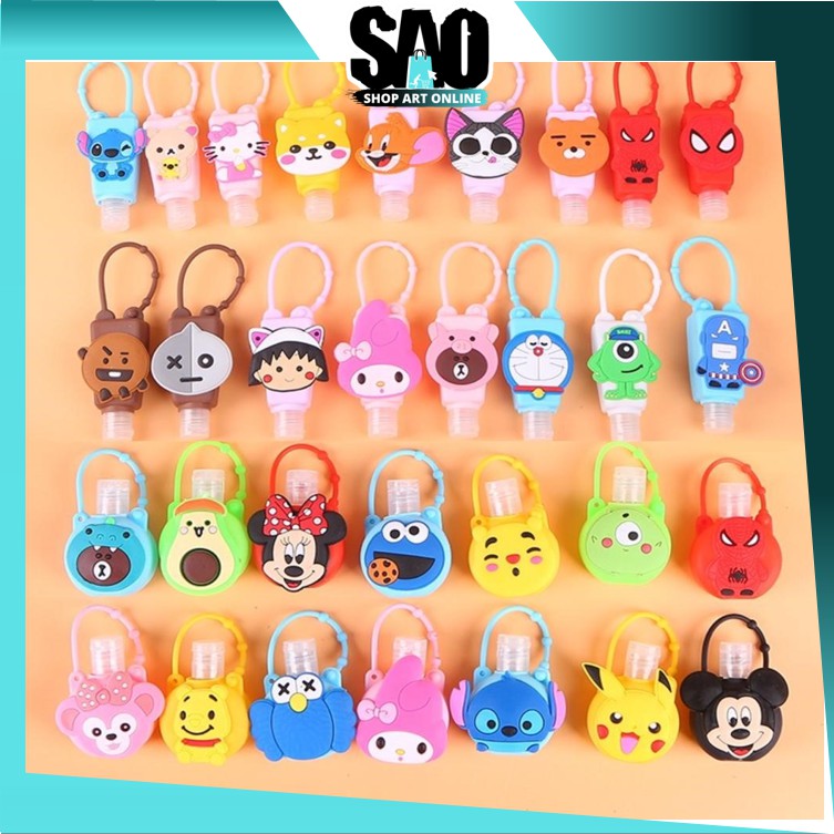 SAO B678 30 ML Botol Hand Sanitizer Cartoon Gantungan SAO B678 30 ML Botol Hand Sanitizer Cartoon Gantungan