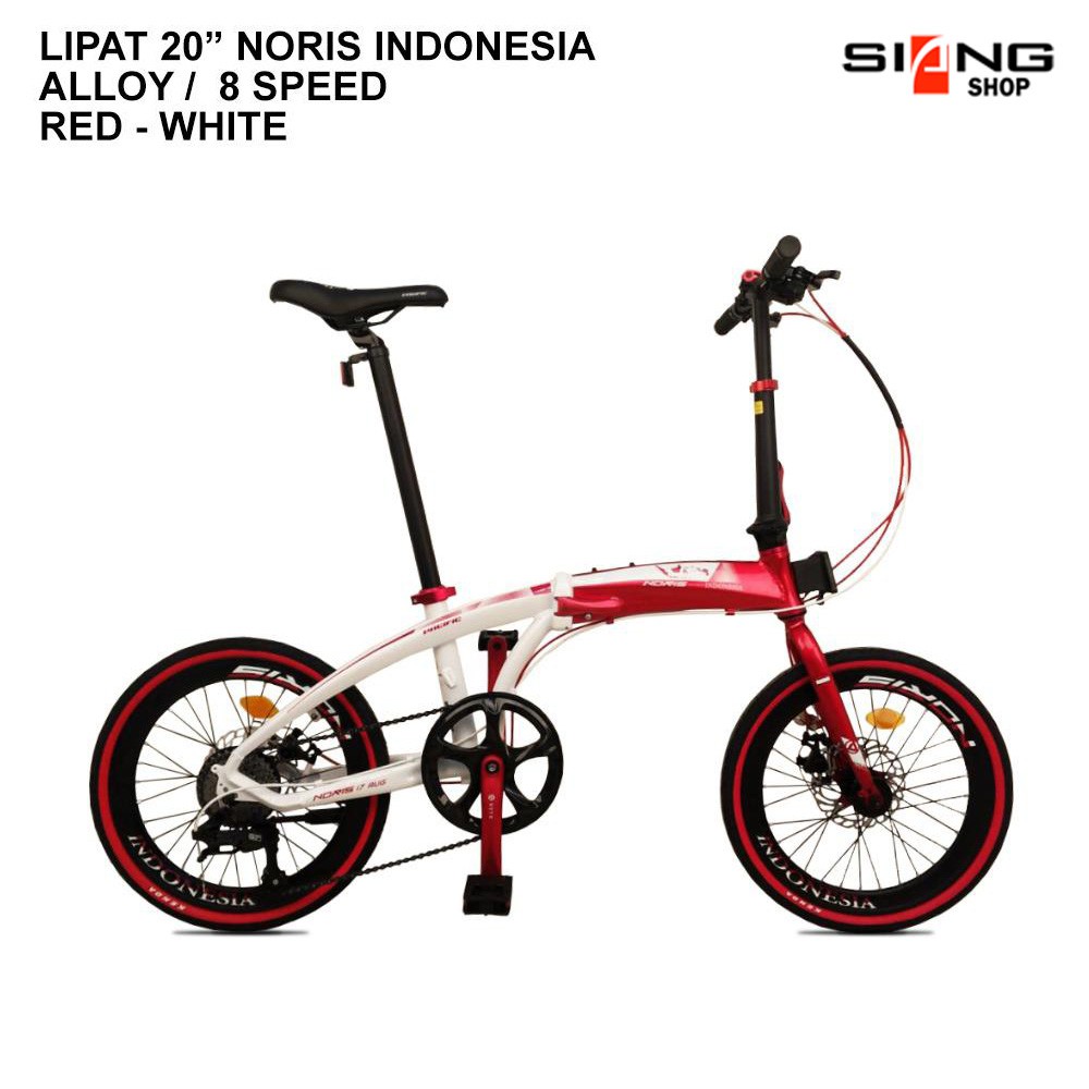 Sepeda Lipat 20 inch Pacific Noris Indonesia 17 Agustus Limited Edition