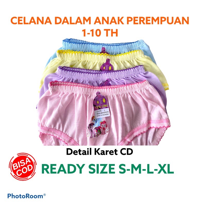 Cd Celana Dalam Anak Perempuan Cewek Katun 1 - 10 Tahun Sempak Anak Kancut Anak Cawet Anak Celana Dalam Anak Bayi Katun Adem