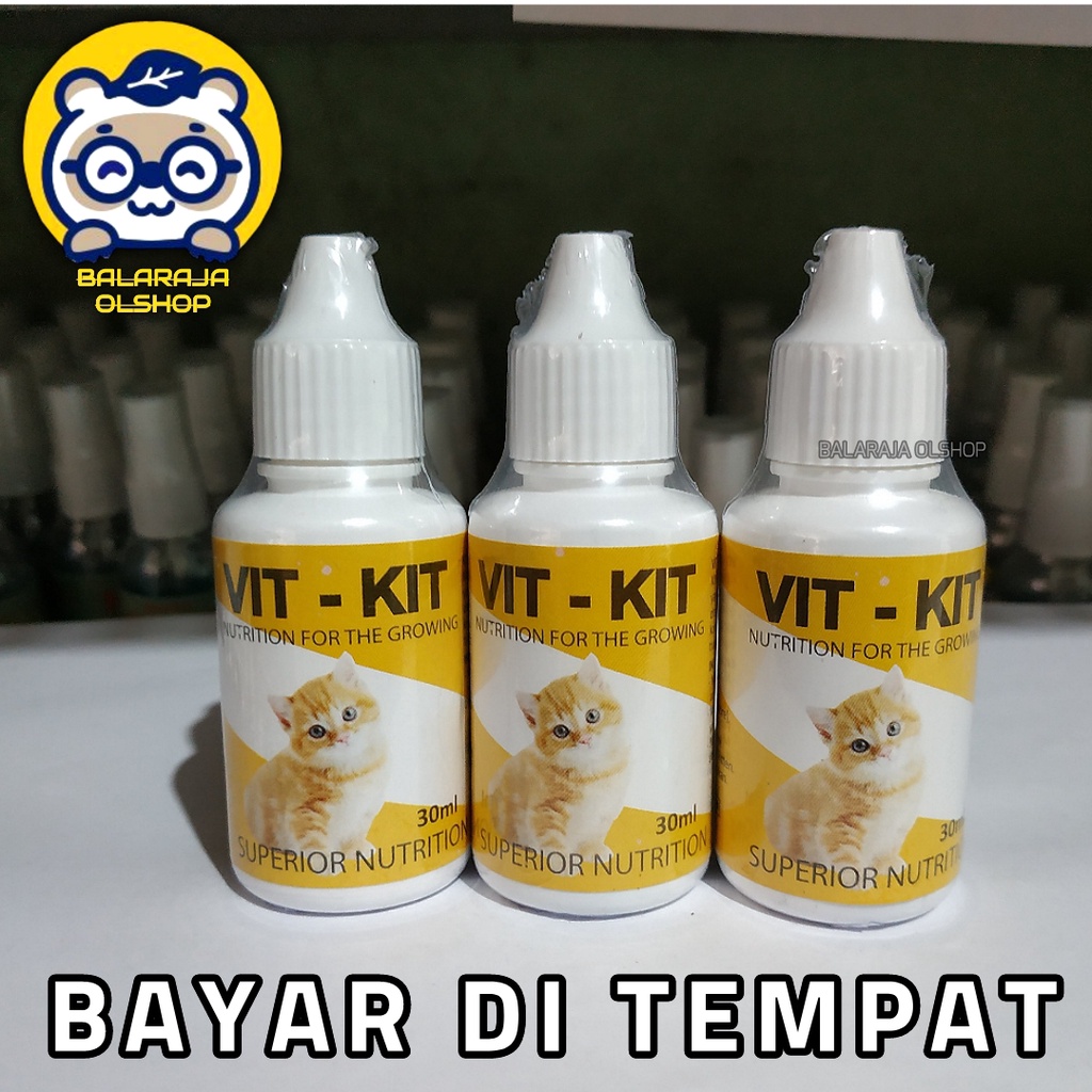 VITAMIN PENAMBAH NAFSU MAKAN DAN PENGGEMUK BADAN KUCING DEWASA  DAN KITTEN -  VITKIT