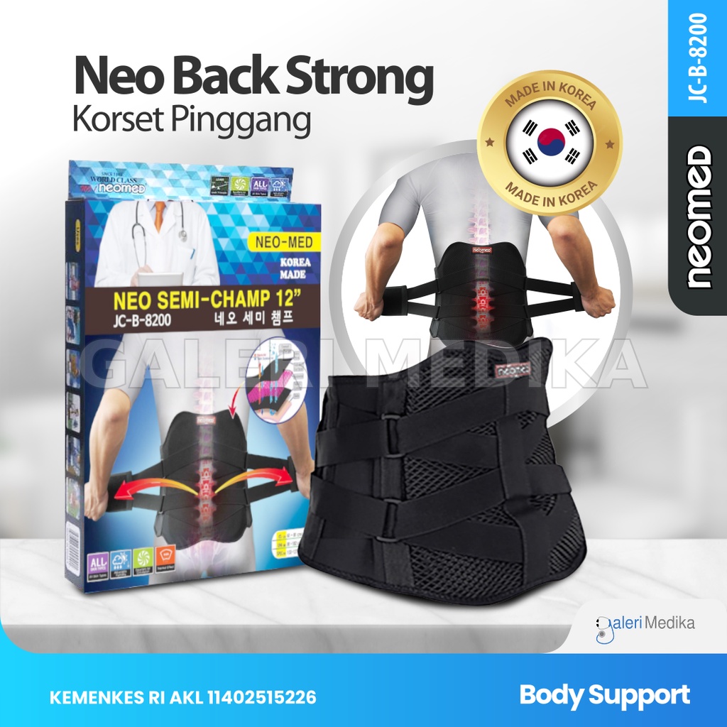 Neomed Neo Semi Champ JC-B-8200 - Penyangga Pinggang / Korset Pinggang