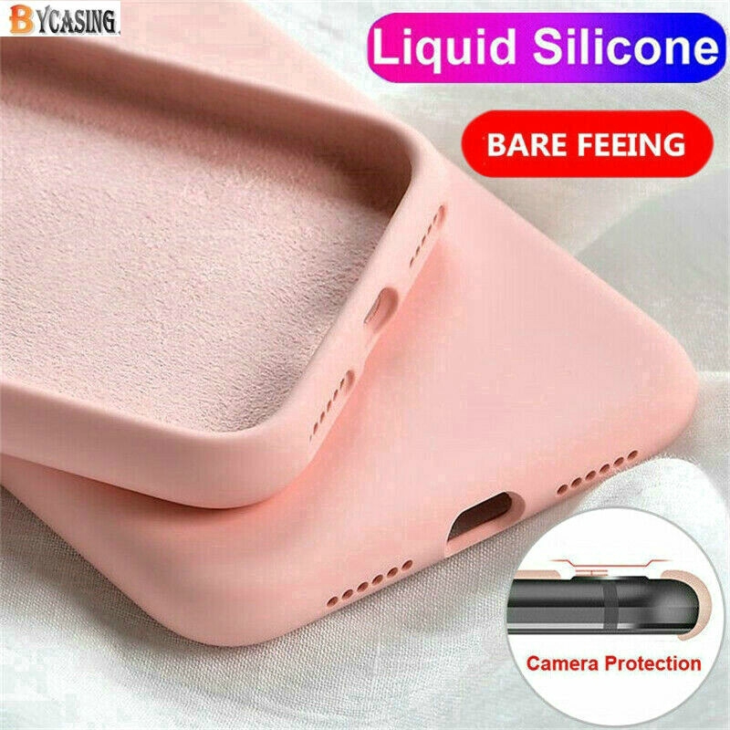 VIVO Y15S Y21T Y21 Y21S Y33S Y20 Y12S Y30 Y30i Y50 Y11 Y12 Y15 Y17 V23E V20 V20SE Case Liquid Silicone Anti-Slip Shockproof Phone Cover BY