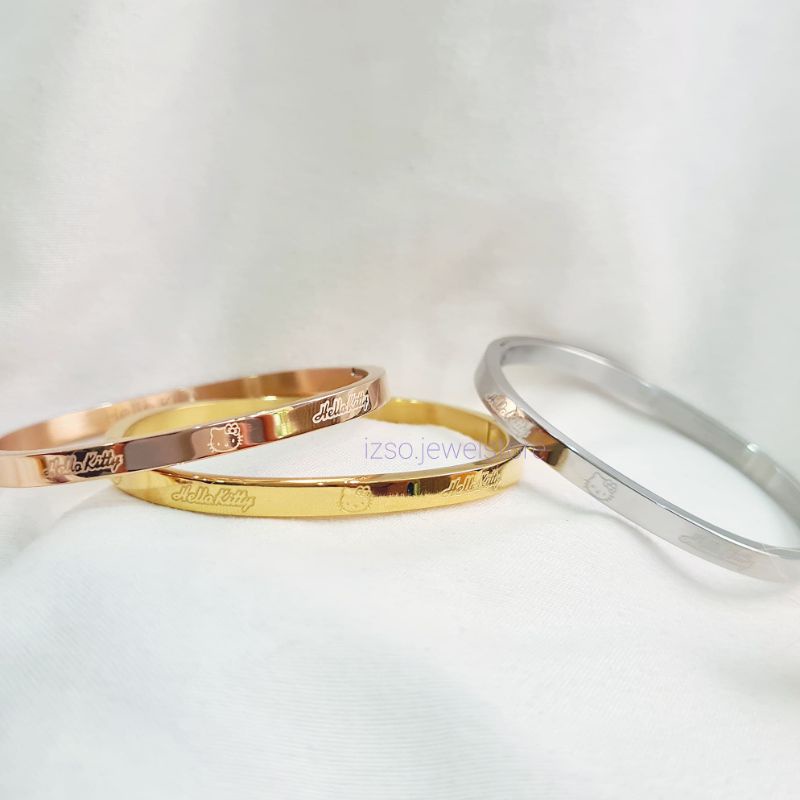 Gelang Ally Character Titanium Lapis Emas 18k (HK dan MK)