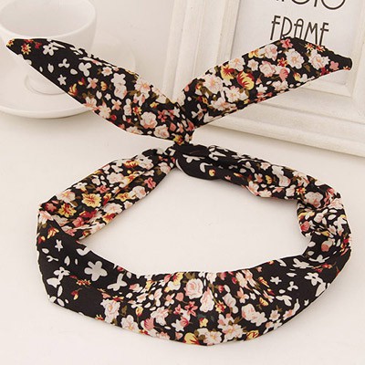 LRC Bando Sweet Flower Pattern Simple Design Fabric Hair band hair hoop