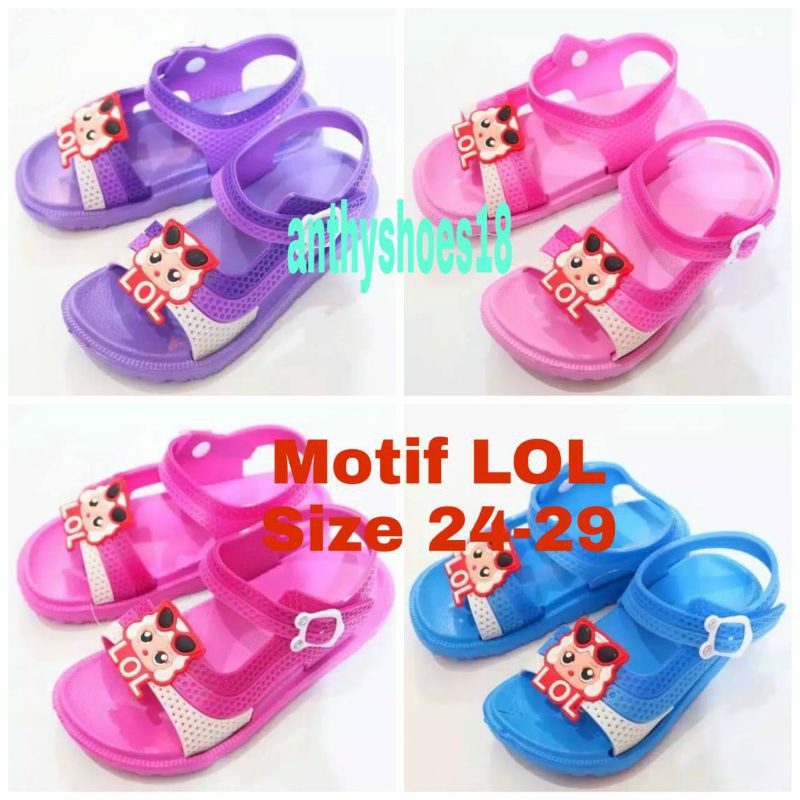 Sandal Tali Karet Anak Perempuan HUANGBAO 227 24-29