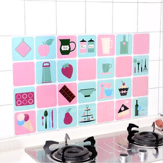 Stiker Dinding Dapur  Anti Minyak Tahan Panas Wallpaper 
