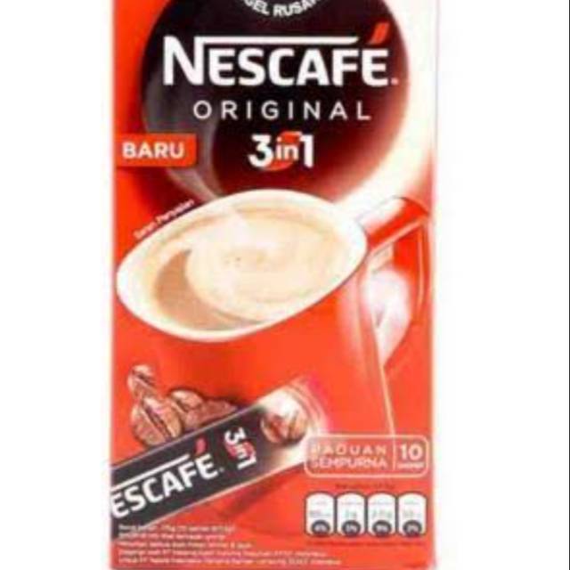

Nescafe Original 3 in 1 10's