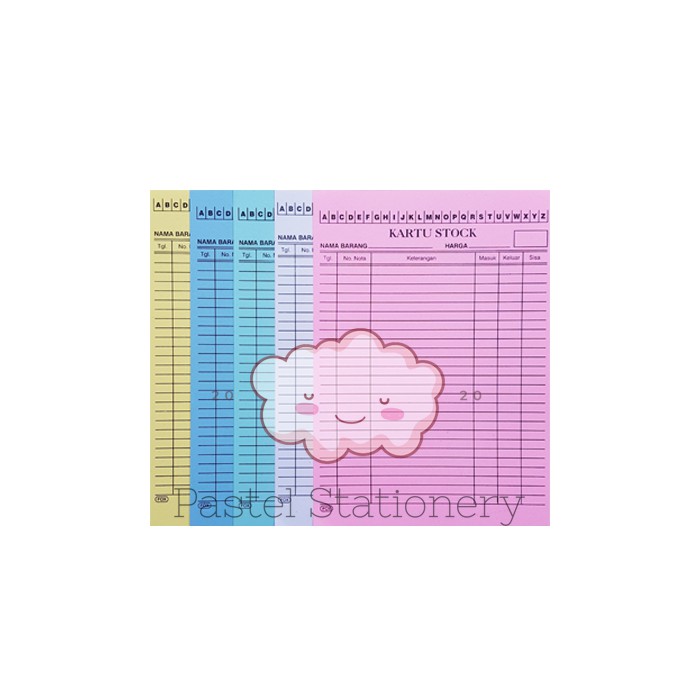 

Kartu Stok Barang Gudang Besar A4 - Inventory Stock Card A4