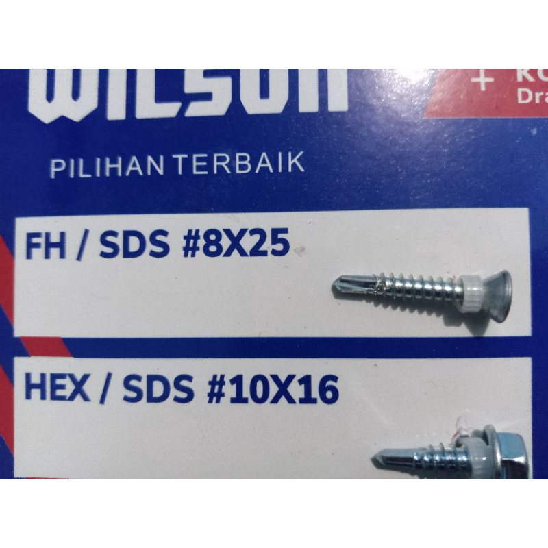 sekrup roofing baja ringan 8x25 sds/fh