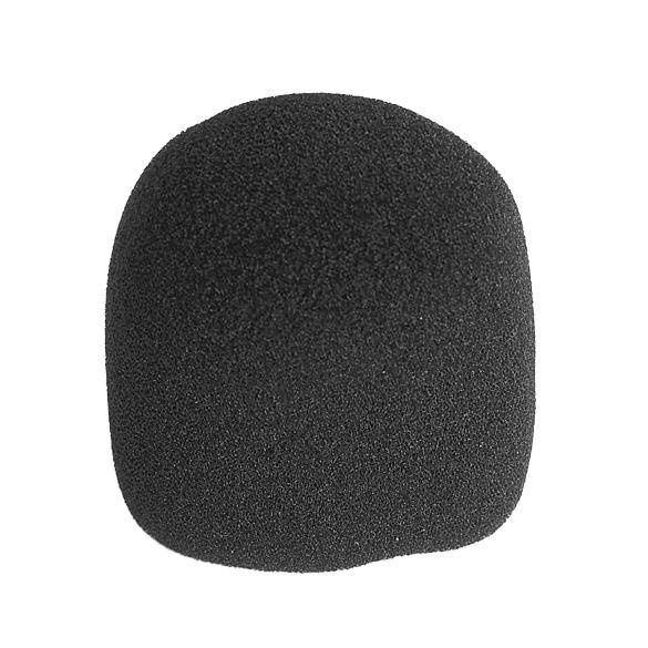 10pcs Cover Pelindung Mikrofon Audio Bahan Busa Spons Warna Hitam