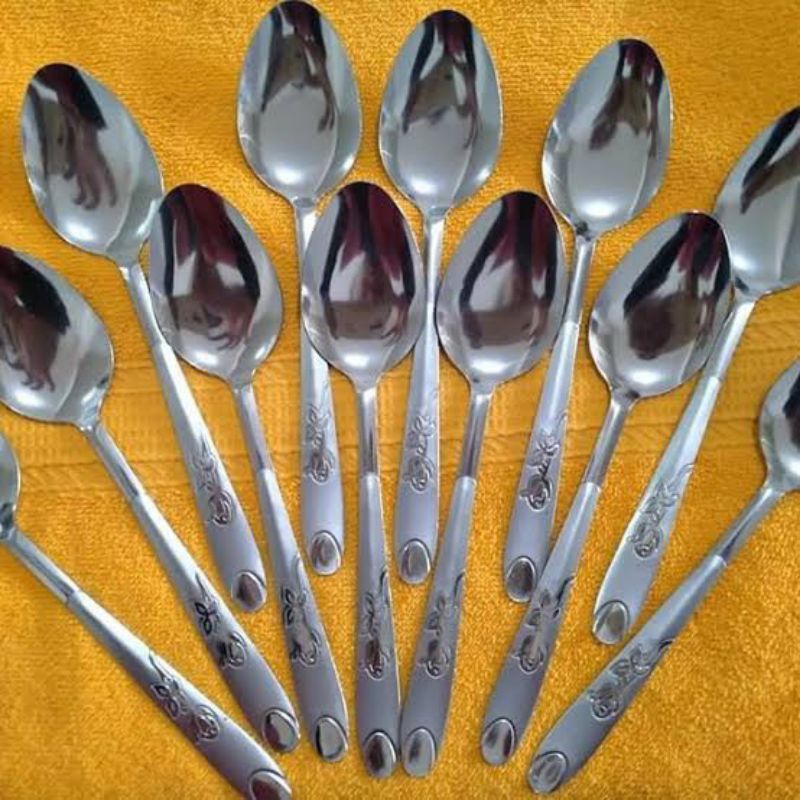 sendok makan stainless steel murah 1 lusin / sendok makan 12pcs