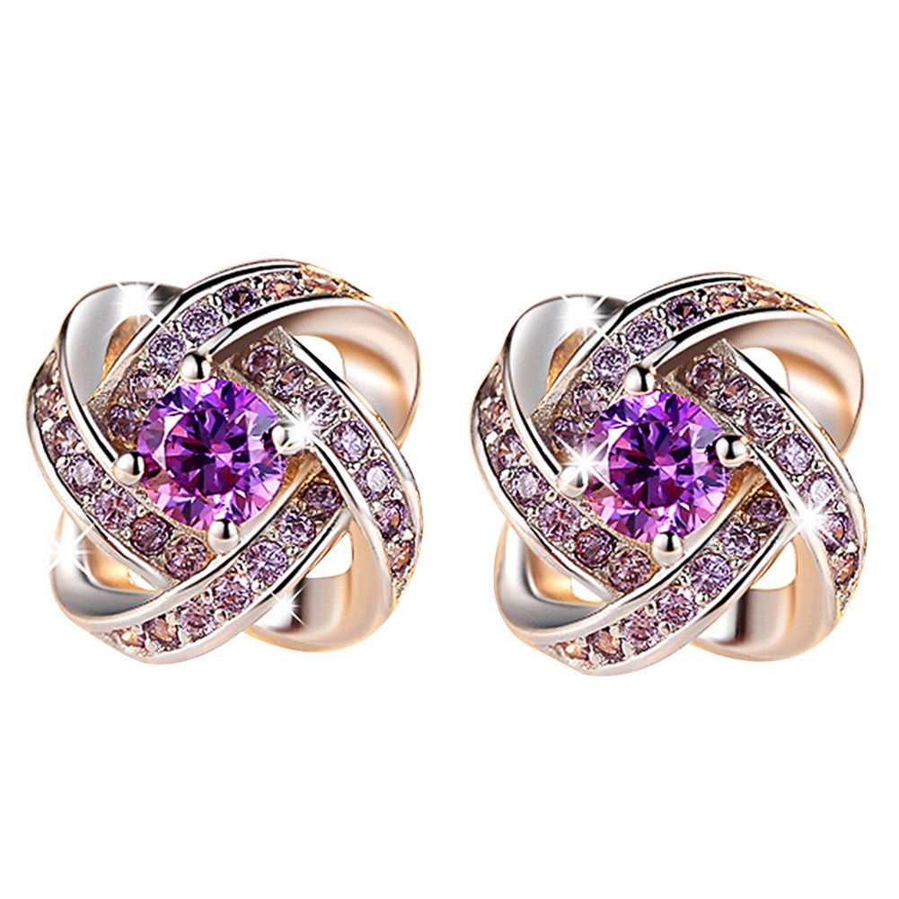 Hu Hu Hu Hu Hu Alat Bantu Pasang Kacamata♡ Anting Tusuk Lapis Silver Dengan Batu Zircon Kubikberlian Imitasi Untuk Wanita