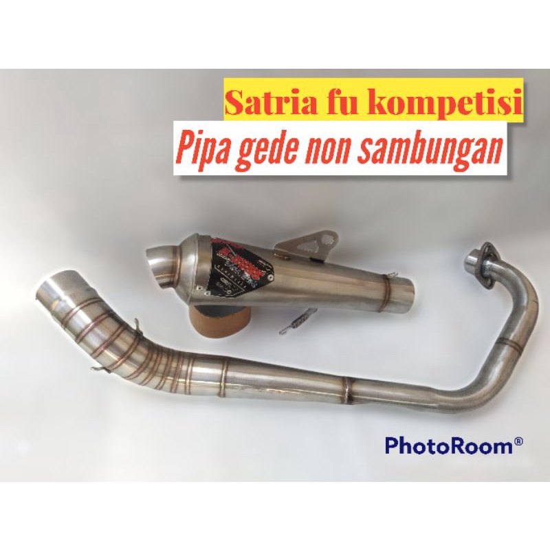 knalpot satria fu Porting 200cc model kompetisi leher non sambungan