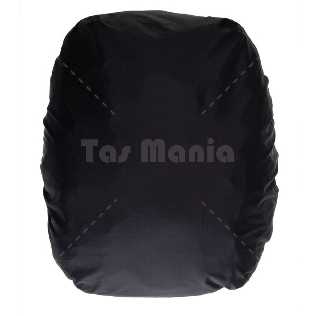 PTS -Polo USA Black Verter Backpack + Raincover + FREE Jam Tangan Pria Random Model