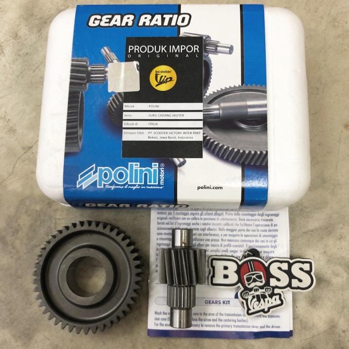 Secondary Gear Ratio Polini Iget Vespa Sprint Primavera GTS S LX BOSSVES73 Murah