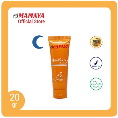 ❤ SHASYA ❤ MAMAYA Day and Night Cream (✔️BPOM) Krim siang dan malam papaya 20 gr MAMAYA Face body Wash