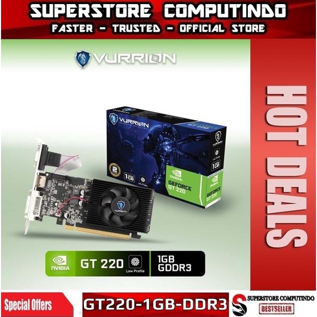 VGA NVIDIA VURRION GT 220 / GT220 LP 1GB DDR3