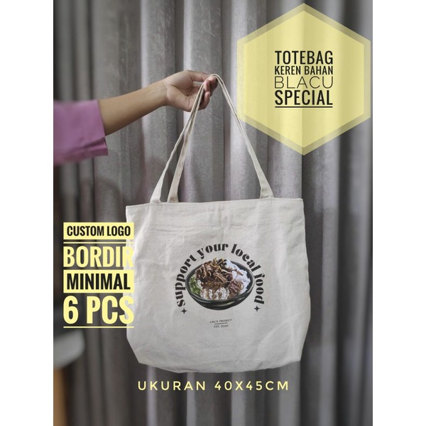 Totebag Keren Bahan Blacu special / tas souvenir blacu