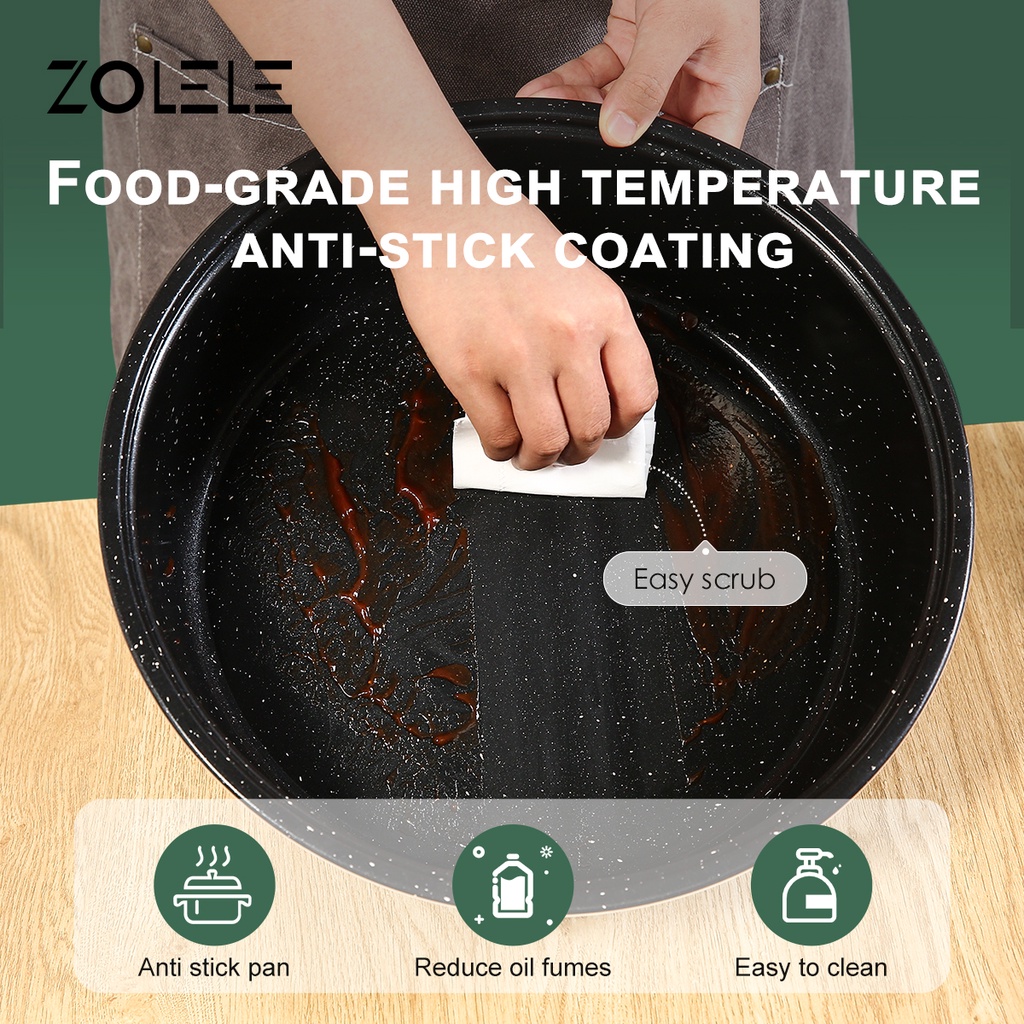 ZOLELE Panci Listrik Serbaguna Besar 6L Elektrik Cooker 3-Layer Portable Penanak Nasi Food Processor Pot Deep Fryer Steamer Non-stick Peralatan Dapur Panci Kukus Panci Rebus Mengukus Menggoreng Merebus Home Kitchen ZC300