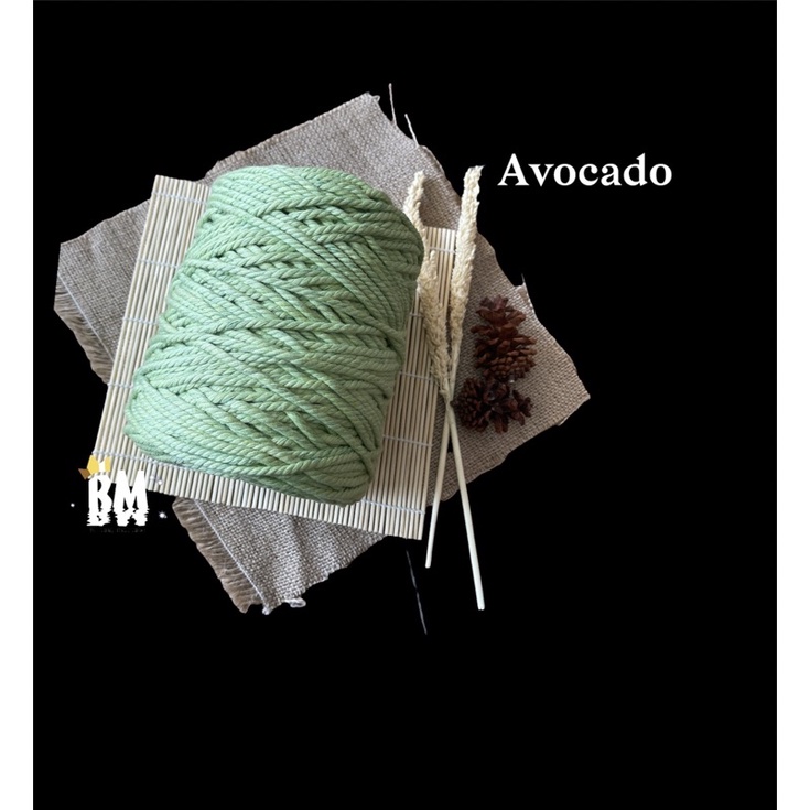 Tali katun warna AVOCADO 1kg
