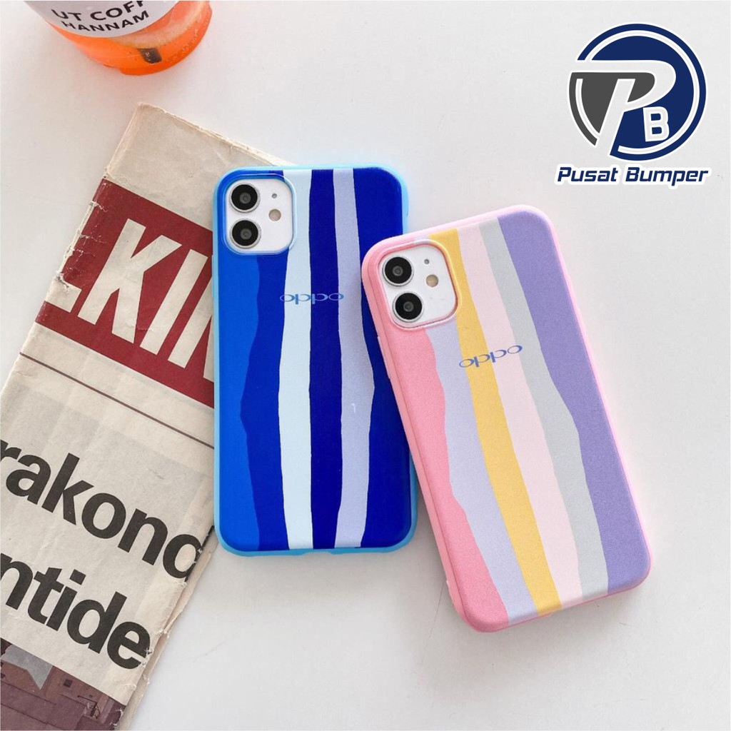 SS046 SOFTCASE RAINBOW OPPO A31 A8 A9 A5 A15 A15S A16 A52 A92 A53 A33 2020 A74 A95 RENO 4 4F 5F A54 A94 A36 A76 9i PB265-4
