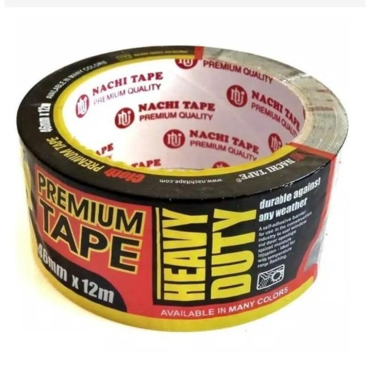

COD Joy Mart Nachi Cloth Tape 23mm dan 46mm nachi cloth 12 meter isolasi kain hitam