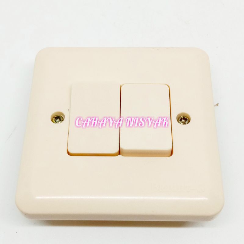 Saklar Seri IB Bright-G 802 / Saklar Double Inbow Bright-G / Saklar Ganda