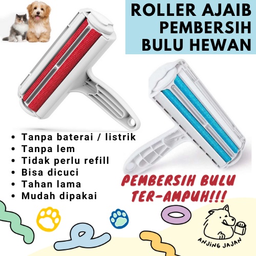 Pet Hair Removal | Roller Pembersih Bulu Anjing / Kucing | Lint Roller Ajaib