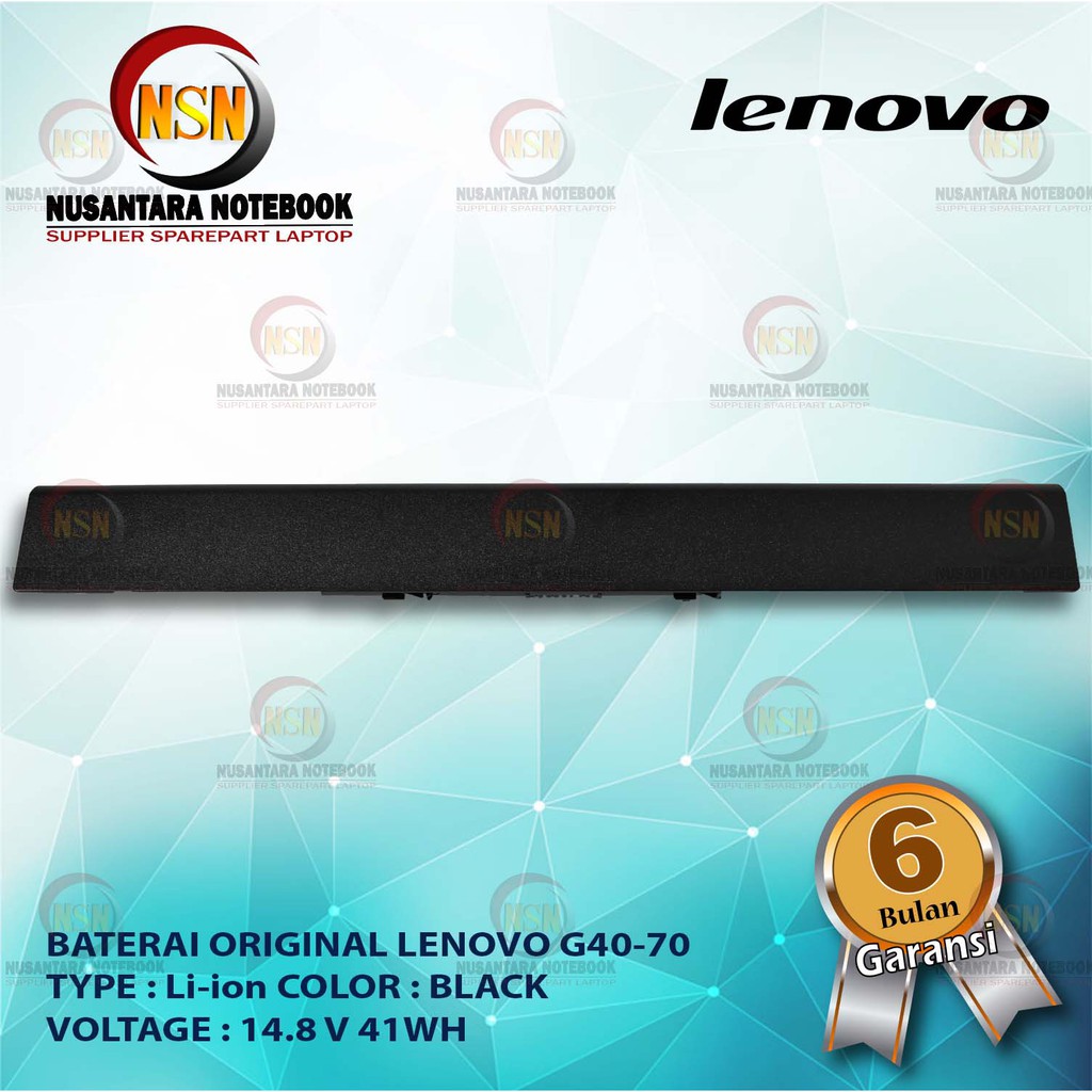 Baterai Original Lenovo G40 G40-30 G40-45 G40-70 G40-80 G50-45 Z40-70