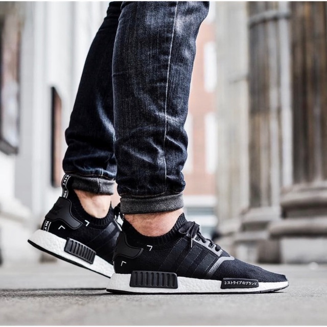 ADIDAS NMD R1 PRIMEKNIT JAPAN "BlackWhite" | Shopee Indonesia