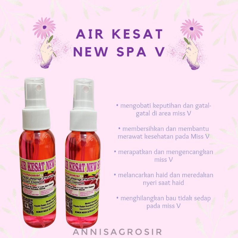Original [ANS] AIR KESAT NEW SPA V / PEMBERSIH KEWANITAAN Exp Baru
