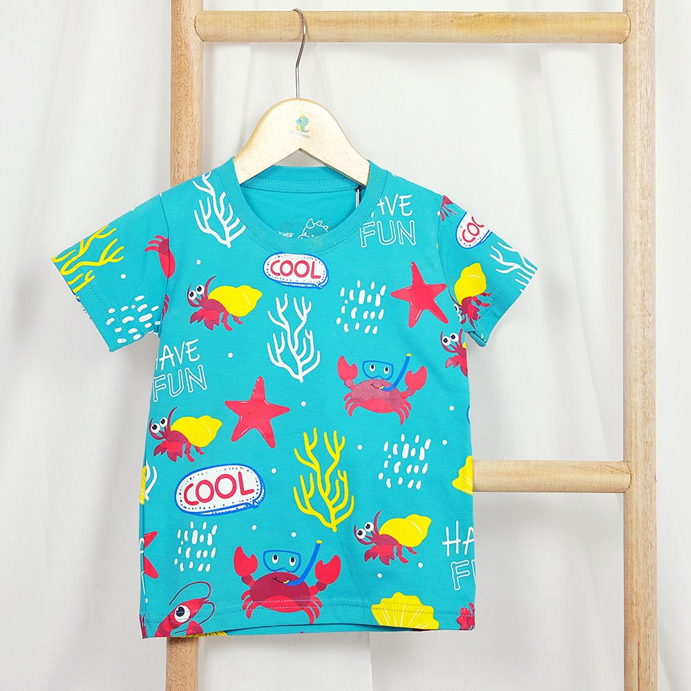 

Pop Kidswear Diving Crab Tee - Kids - Kaos Anak Gambar Kepiting Lucu Bahan Premium