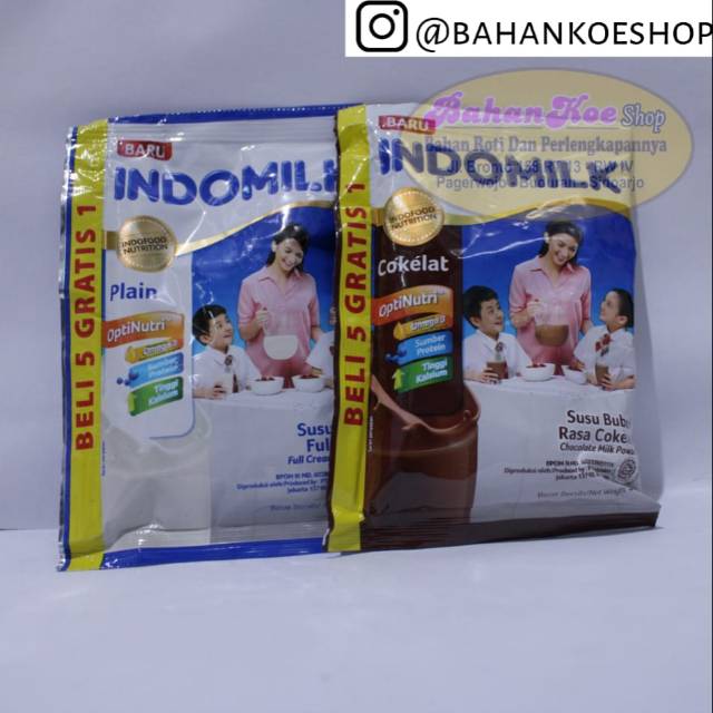 Susu bubuk indomilk full cream sachet