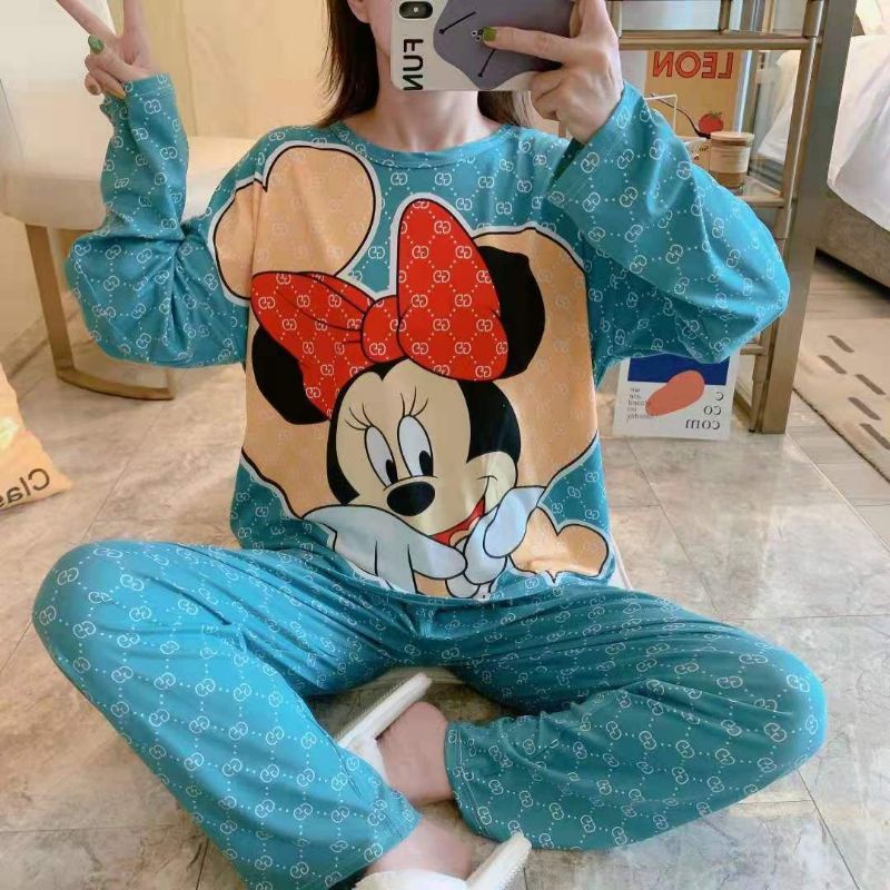MDLV ~ MDLV BAJU TIDUR SET MINNIE MOUSE GC TOSCA PP BAJU TIDUR IMPORT CEWEK BEST SELLER PIYAMA DEWASA FASHION IMPORT