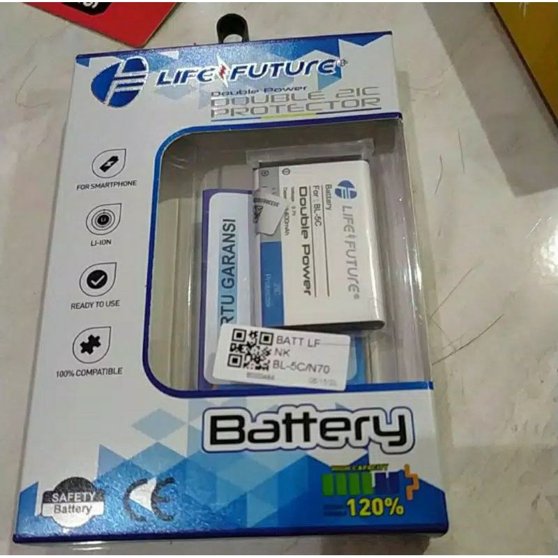 baterai hpmerk life future
type BL-5C
