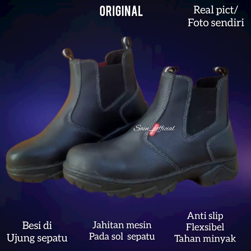 Sepatu Safety king Boots Pria Sepatu Proyek