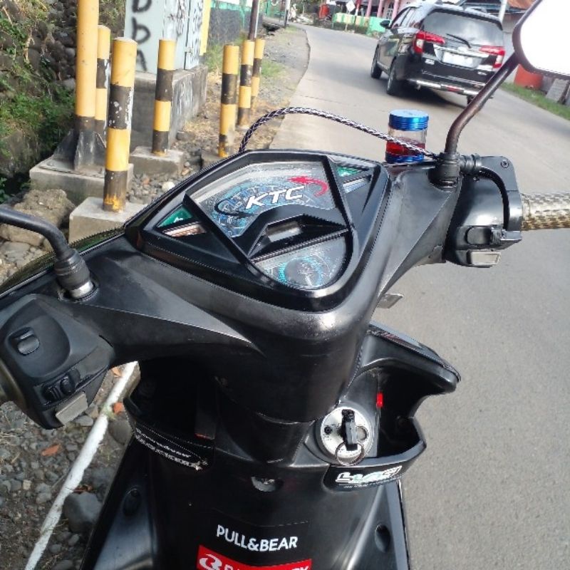 Gas spontan yamaha yz plus kabel serat carbon 190cm beat mio nouvo scoopu vario fino xeon dll