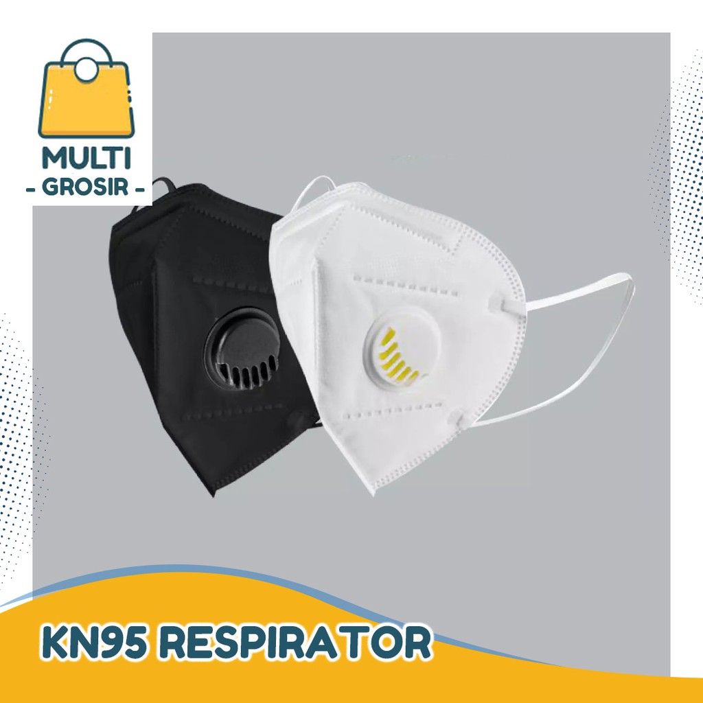 MASKER KN95 RESPIRATOR EARLOOP | MASKER KATUP UDARA | KN95 MASKER 5PLY