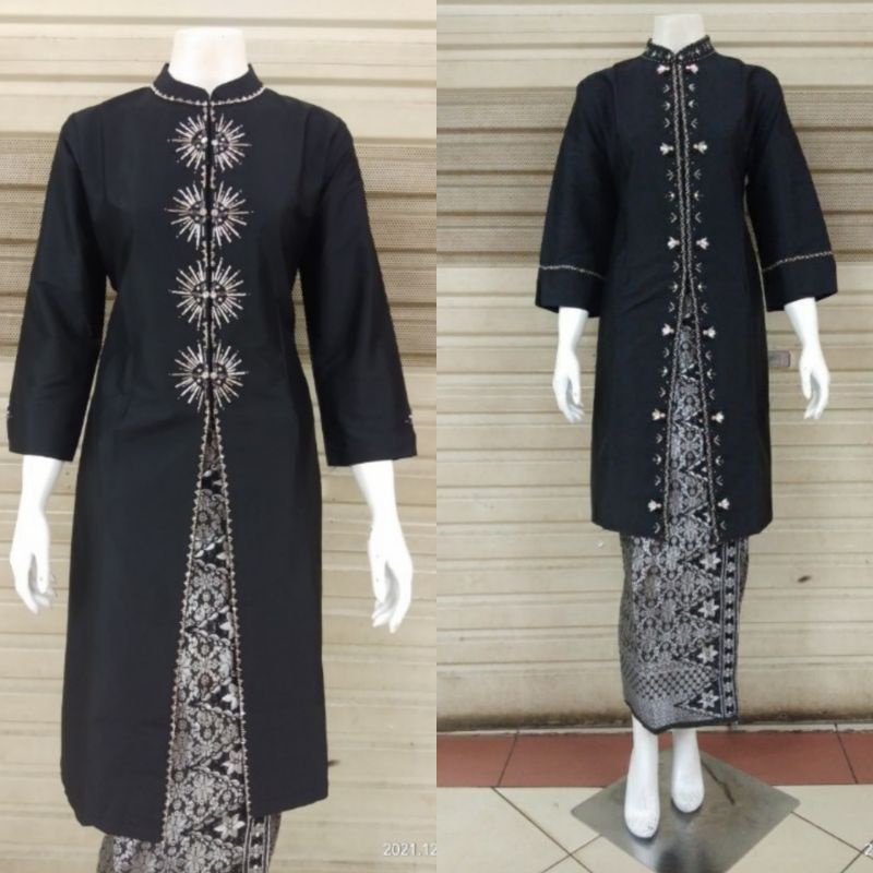 KEBAYA KURUNG TAFFETA HITAM - KEBAYA KURUNG MELAYU - KEBAYA TAFFETA FULL PAYET - KEBAYA KURUNG TAFFE