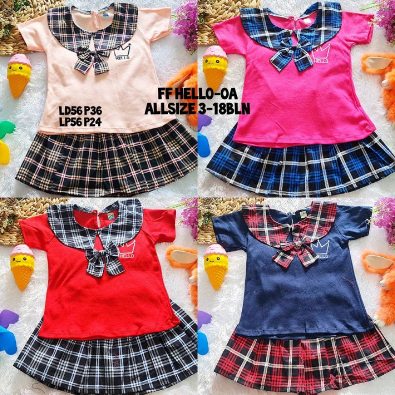 ff hello setelan rok anak perempuan