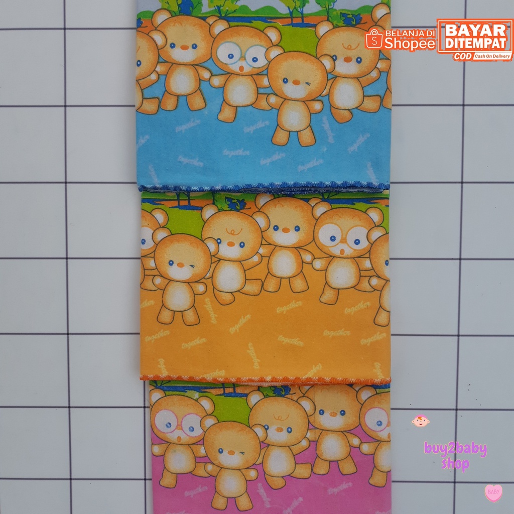 Bedong bayi full sablon motif Rene ukuran Jumbo isi 3-6 PCS